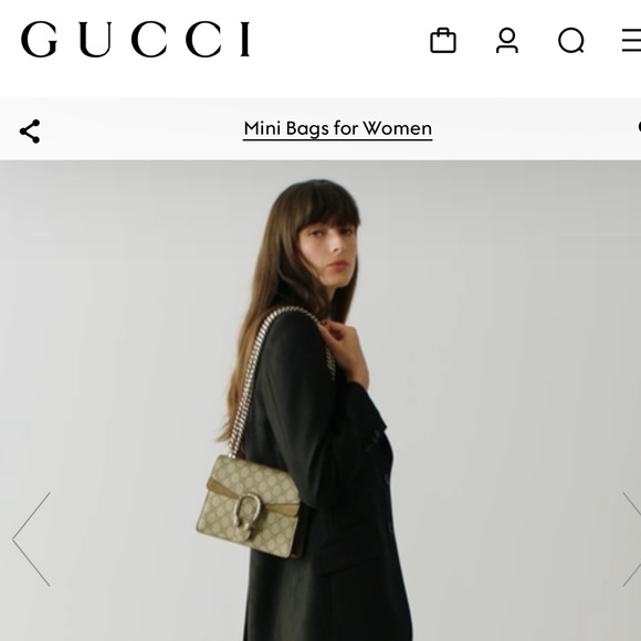 GUCCI DIONYSUS GG SUPREME MINI BAG - Picture 2 of 2